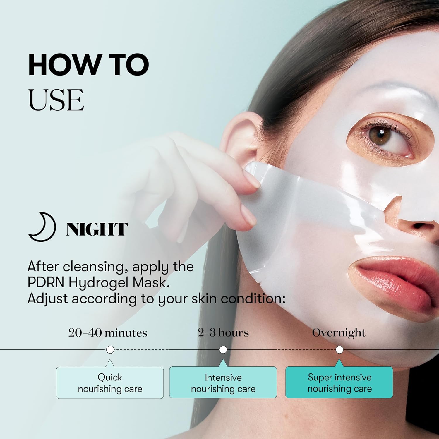 VT Cosmetics PDRN Hydrogel Mask Elasticity & Skin Radiant 1 Mascarilla