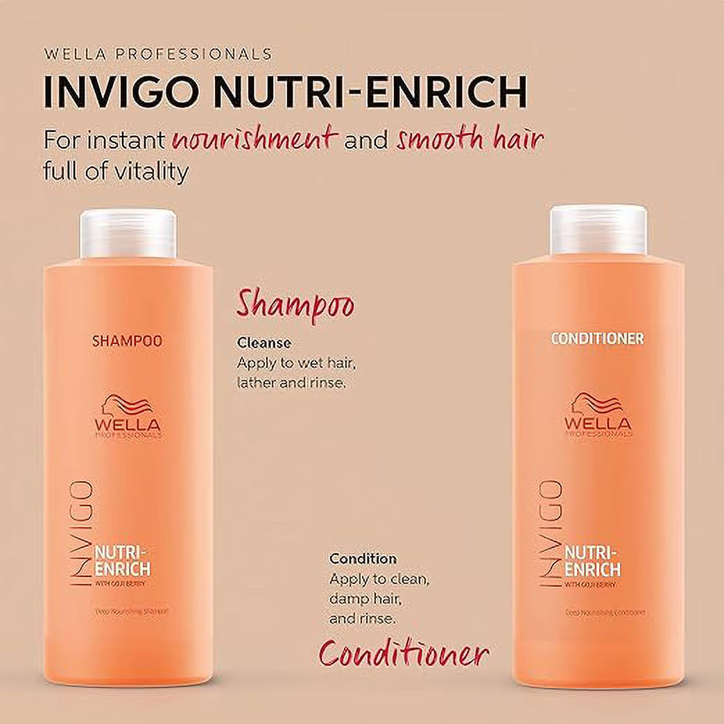 Wella Invigo Nutri Enrich Deep Nourishing Shampoo & Conditioner Duo 1000 ml / 33.8 oz x 2