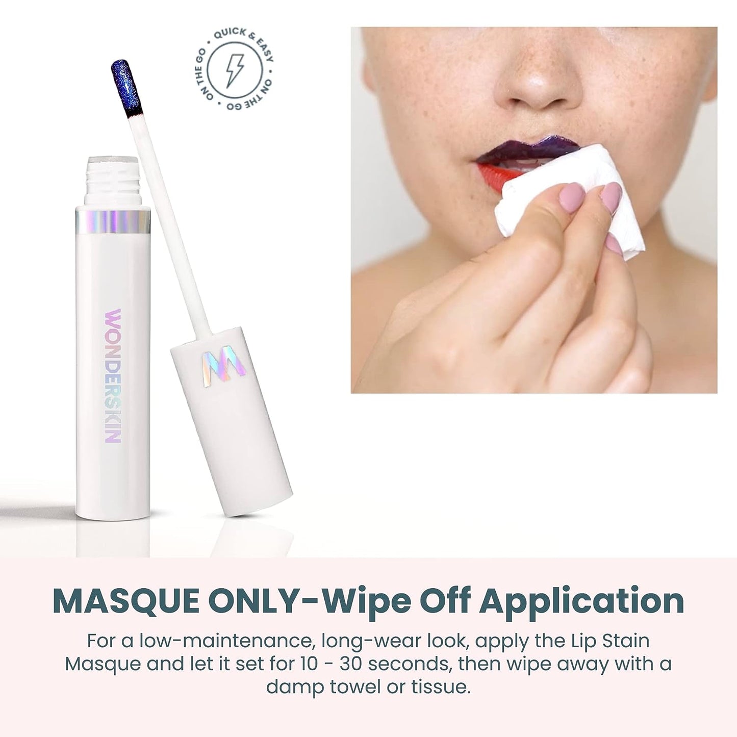 Wonderskin Wonder Blading Lip Stain Masque | First Kiss