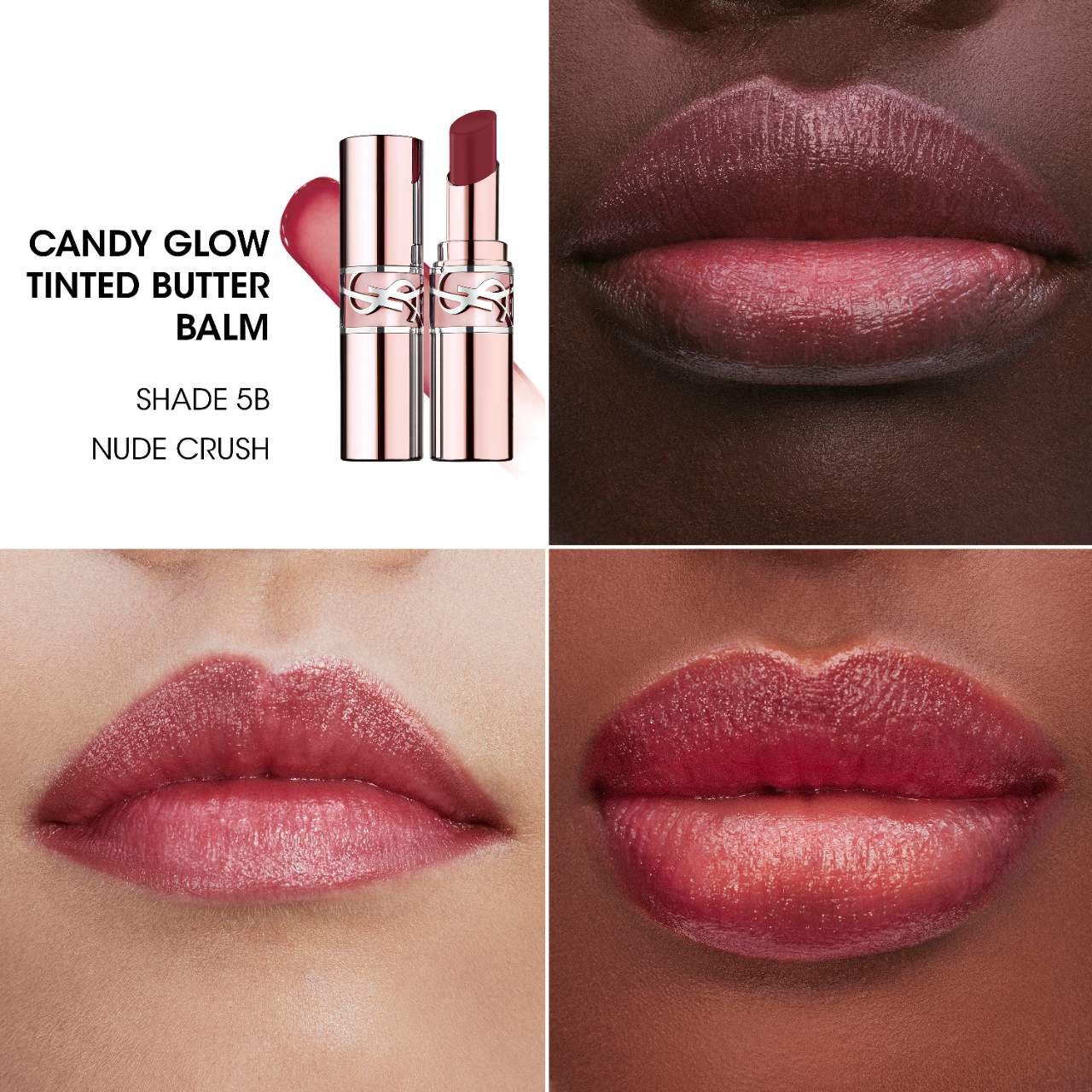 Yves Saint Laurent Candy Glow Tinted Butter Balm | 5B Nude Crush