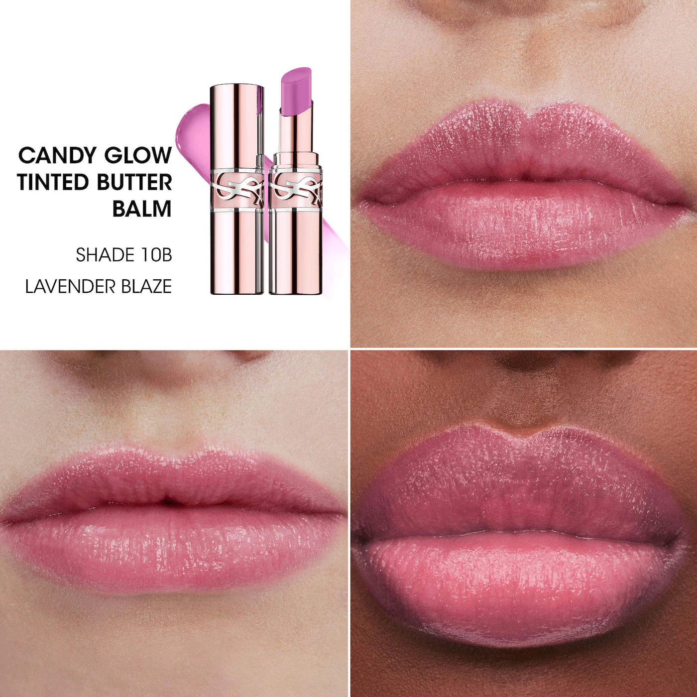 Yves Saint Laurent Candy Glow Tinted Butter Balm | 10B Lavender Blaze