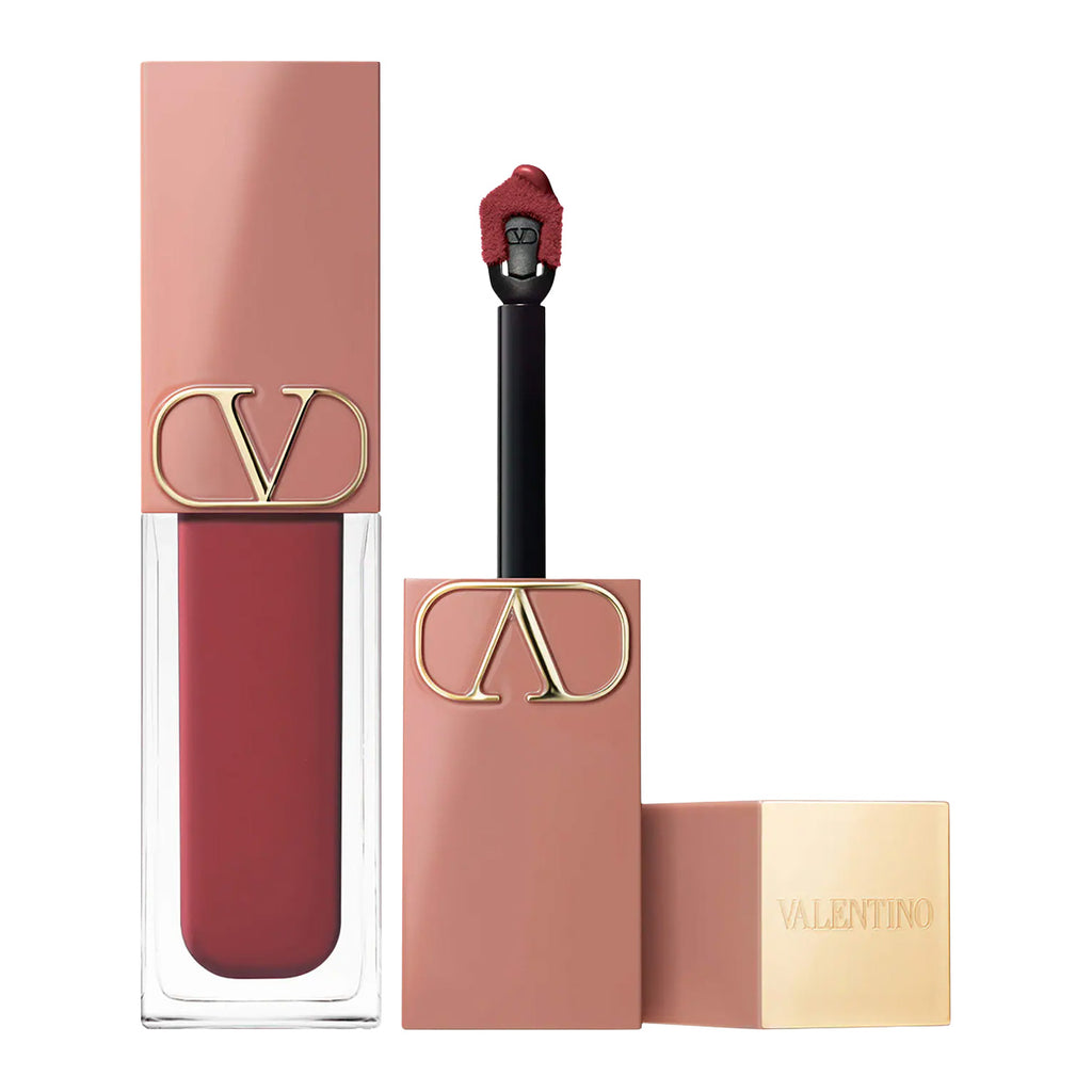 Valentino Liquirosso 2 in 1 Soft Matte Liquid Lipstick & Blush | 500R Plum It Up