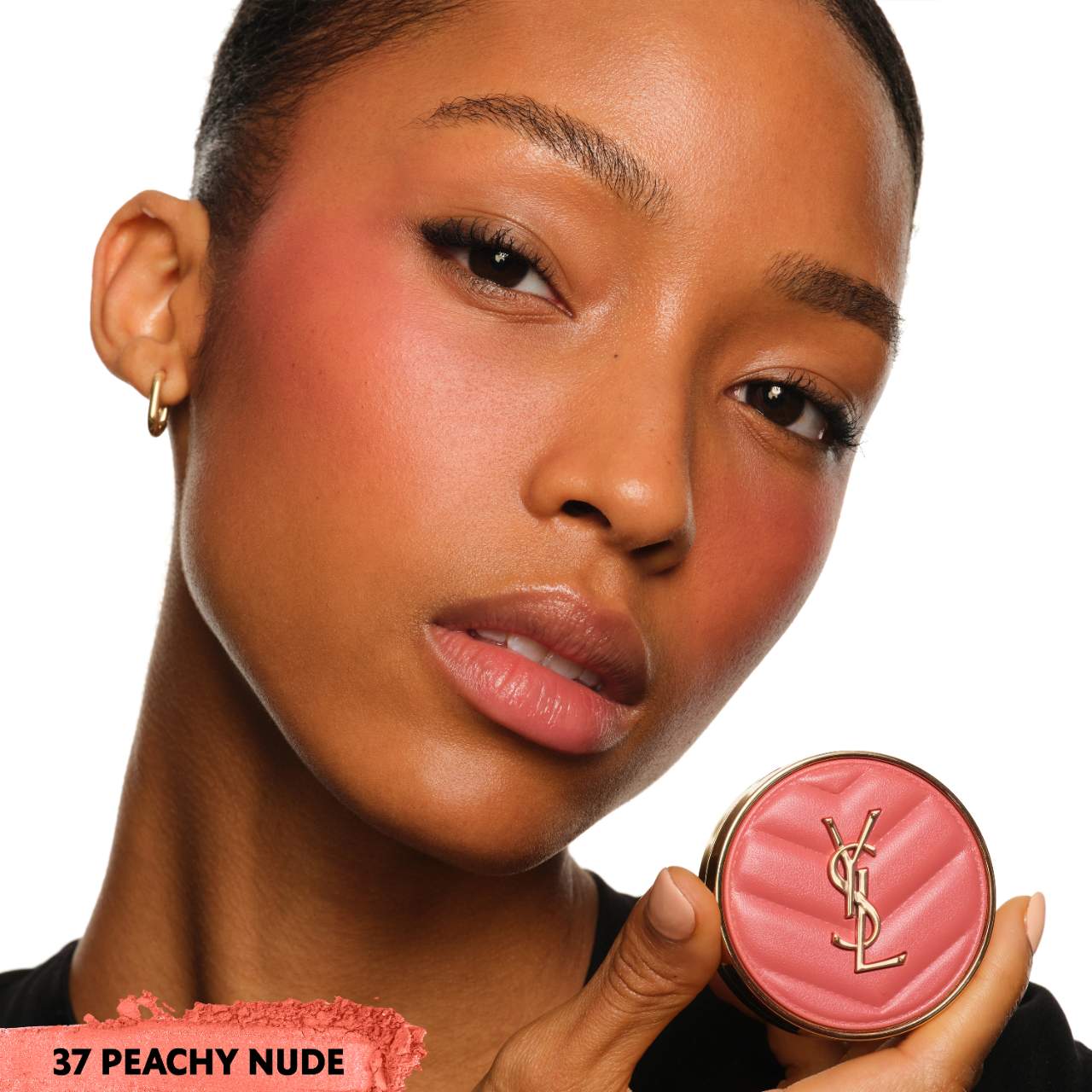 Yves Saint Laurent Make Me Blush 24H Buildable Powder Blush | 37 Peachy Nude