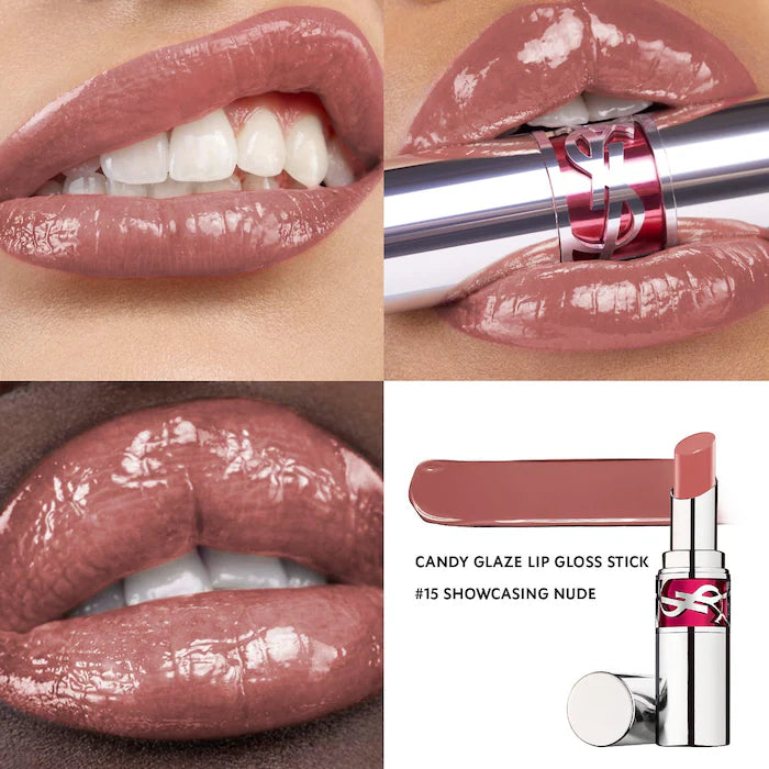 Yves Saint Laurent Rouge Volupté Candy Glaze Double Care Balm | 15 Showcasing Nude