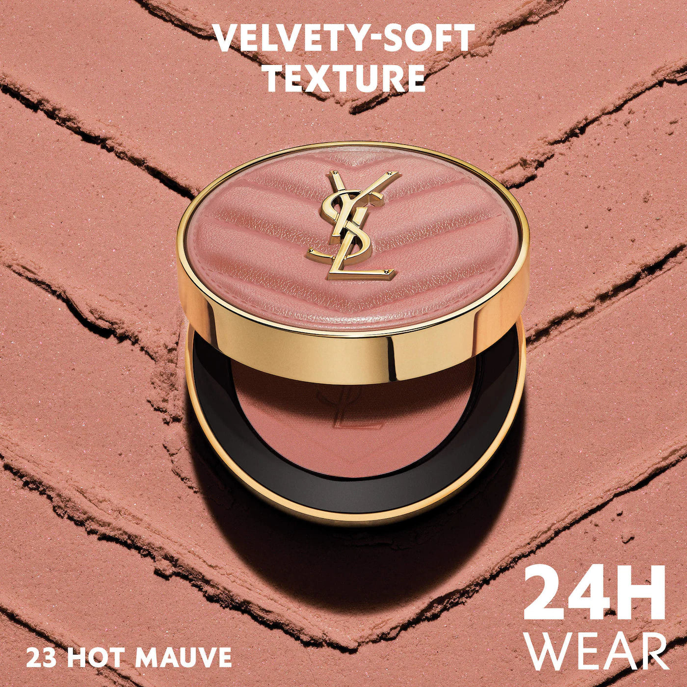 Yves Saint Laurent Make Me Blush 24H Buildable Powder Blush | 23 Hot Mauve