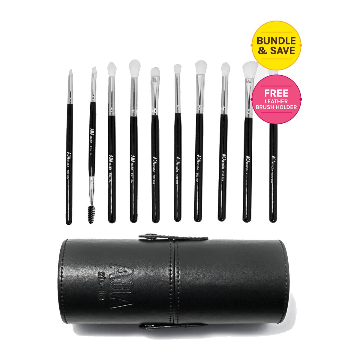 AOA Paw Paw All About Eyes Brush Set | Black