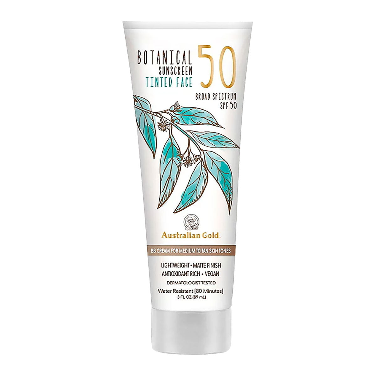 [VENCE 12/25] Australian Gold Botanical Protector Solar Mineral SPF 50 Tinted | Medium to Tan