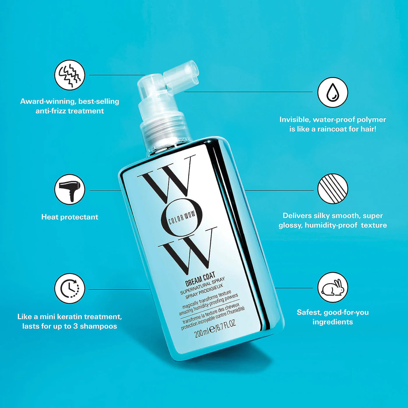 Color WOW Dream Coat Supernatural Spray Anti-Frizz Treatment 200 ml