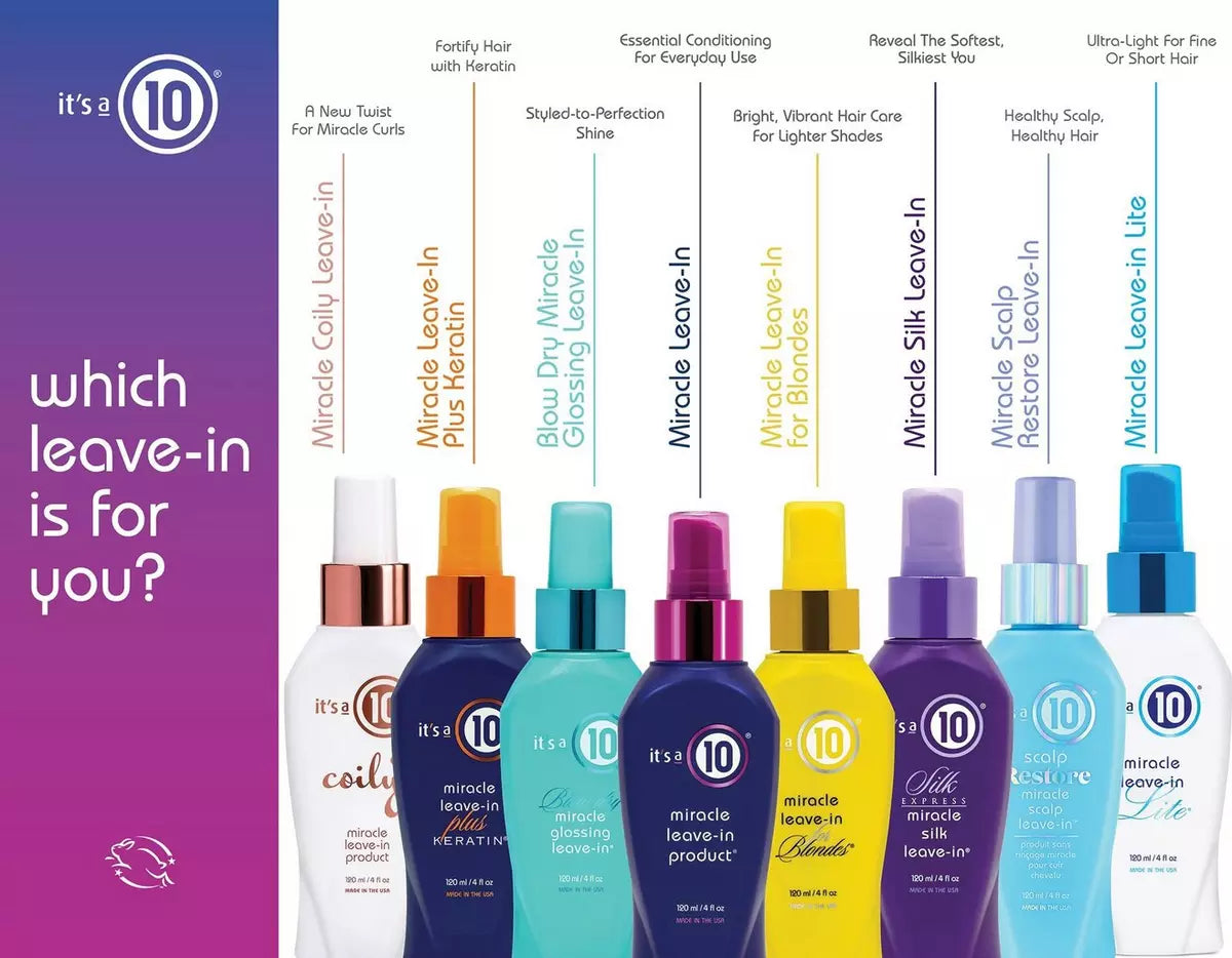 It's A 10 Miracle Leave-In Product With 10 Benefits Limited Edition 59.1 ml