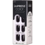 Kiss imPRESS Color Press-On Manicure | All Black