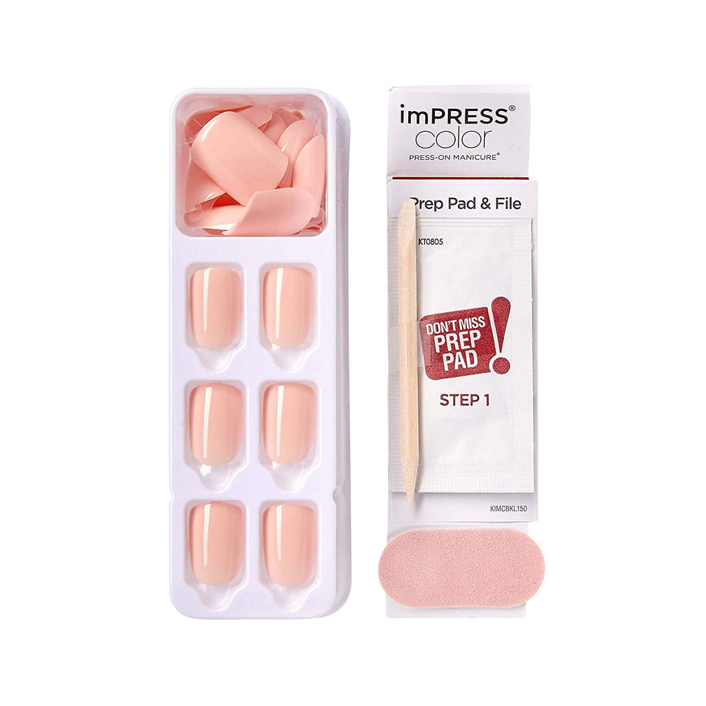 Kiss imPRESS Color Press-On Manicure | Peevish Pink