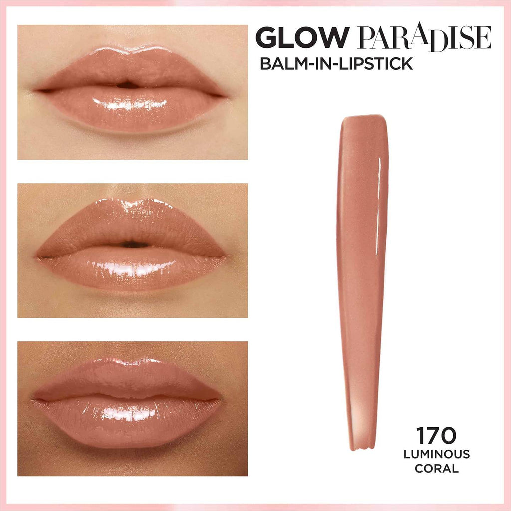 L'Oréal Glow Paradise Balm-In-Lipstick | 170 Luminous Coral
