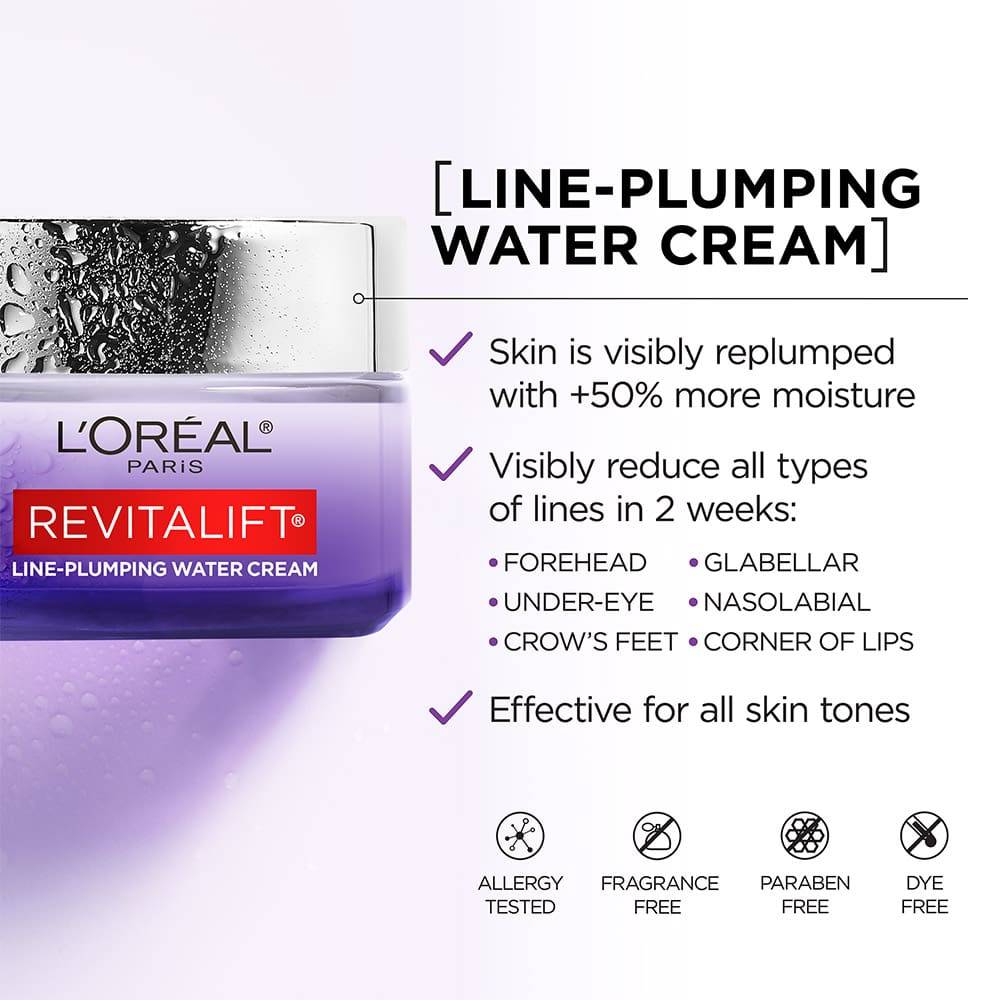 L'Oréal Micro Hyaluronic acid + Ceramides Line-Plumping Water Cream 48 g