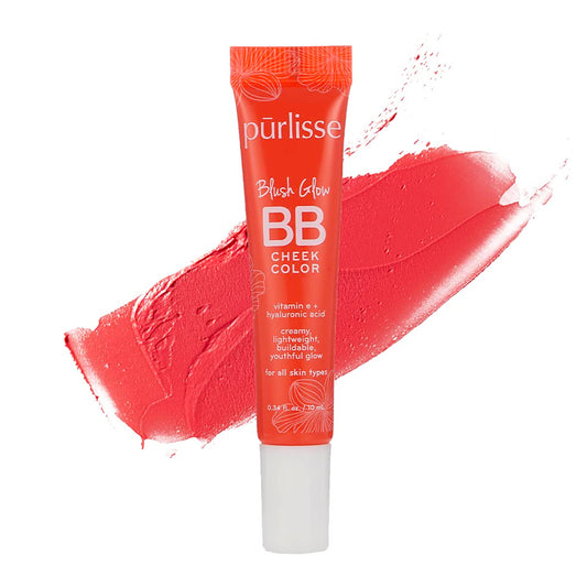 Purlisse Blush Glow BB Cheek Color | Vivid Coral