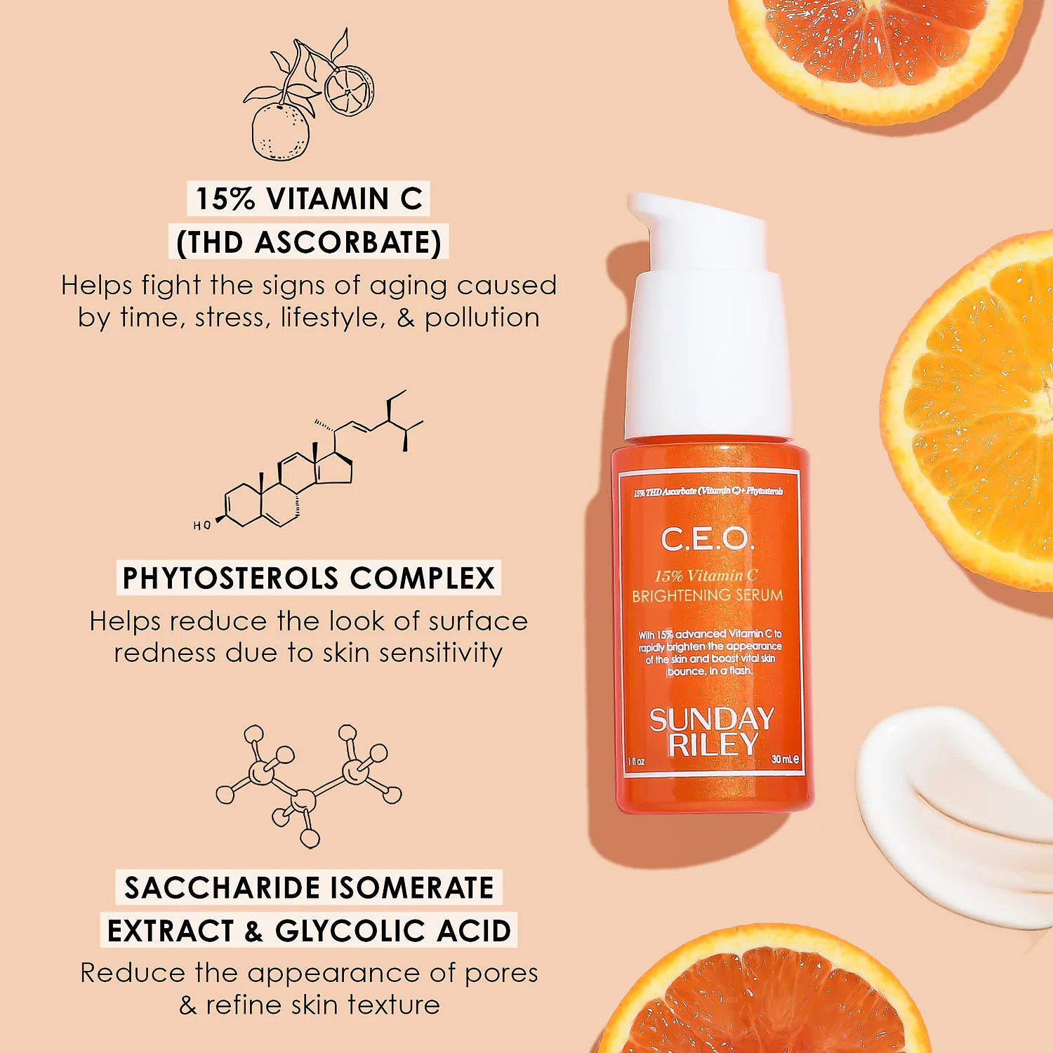 Sunday Riley C.E.O. 15% Vitamin C Brightening Serum MIni 15 ml (Sin Caja)