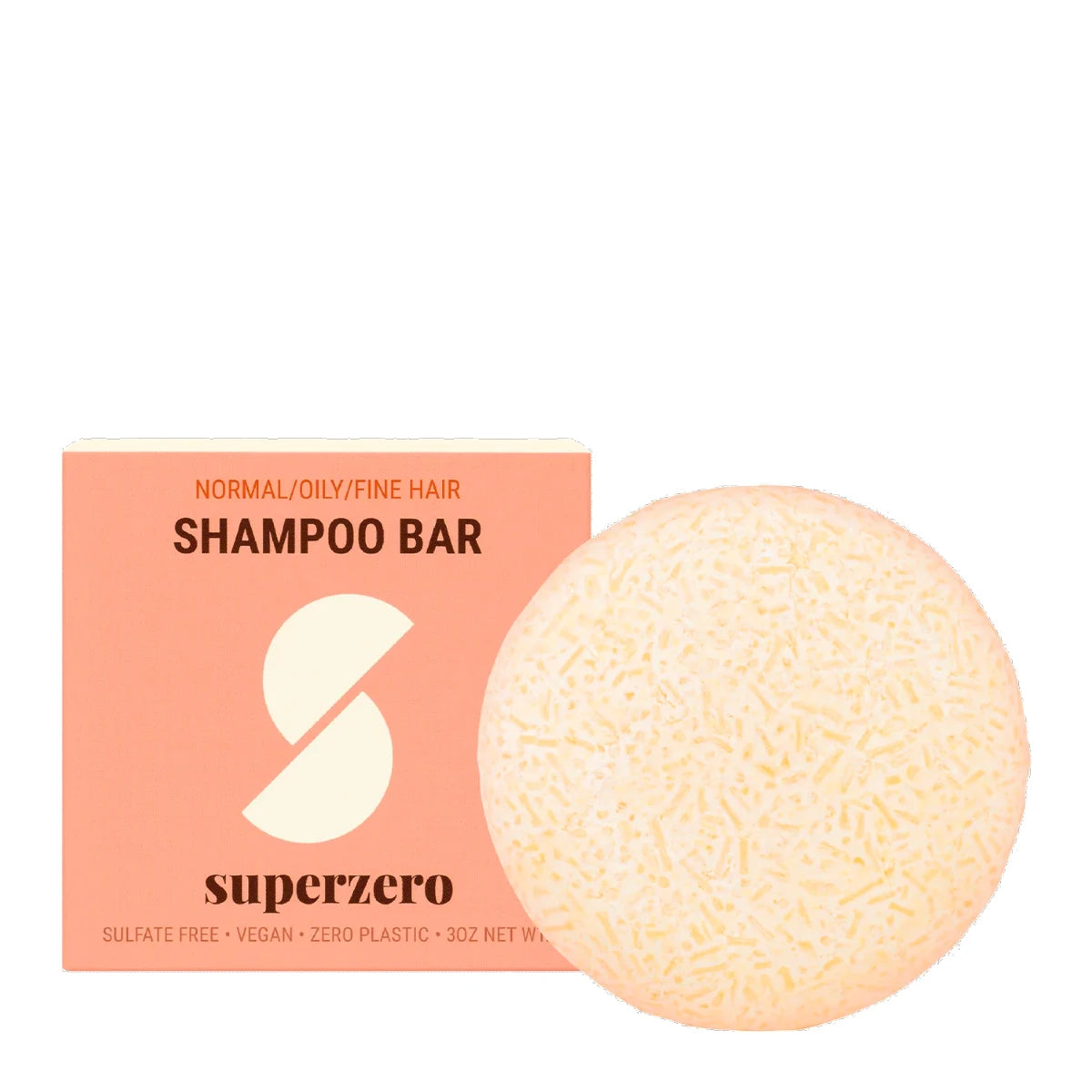 Superzero Shampoo Bar for Normal / Oily / Fine Hair 85 g