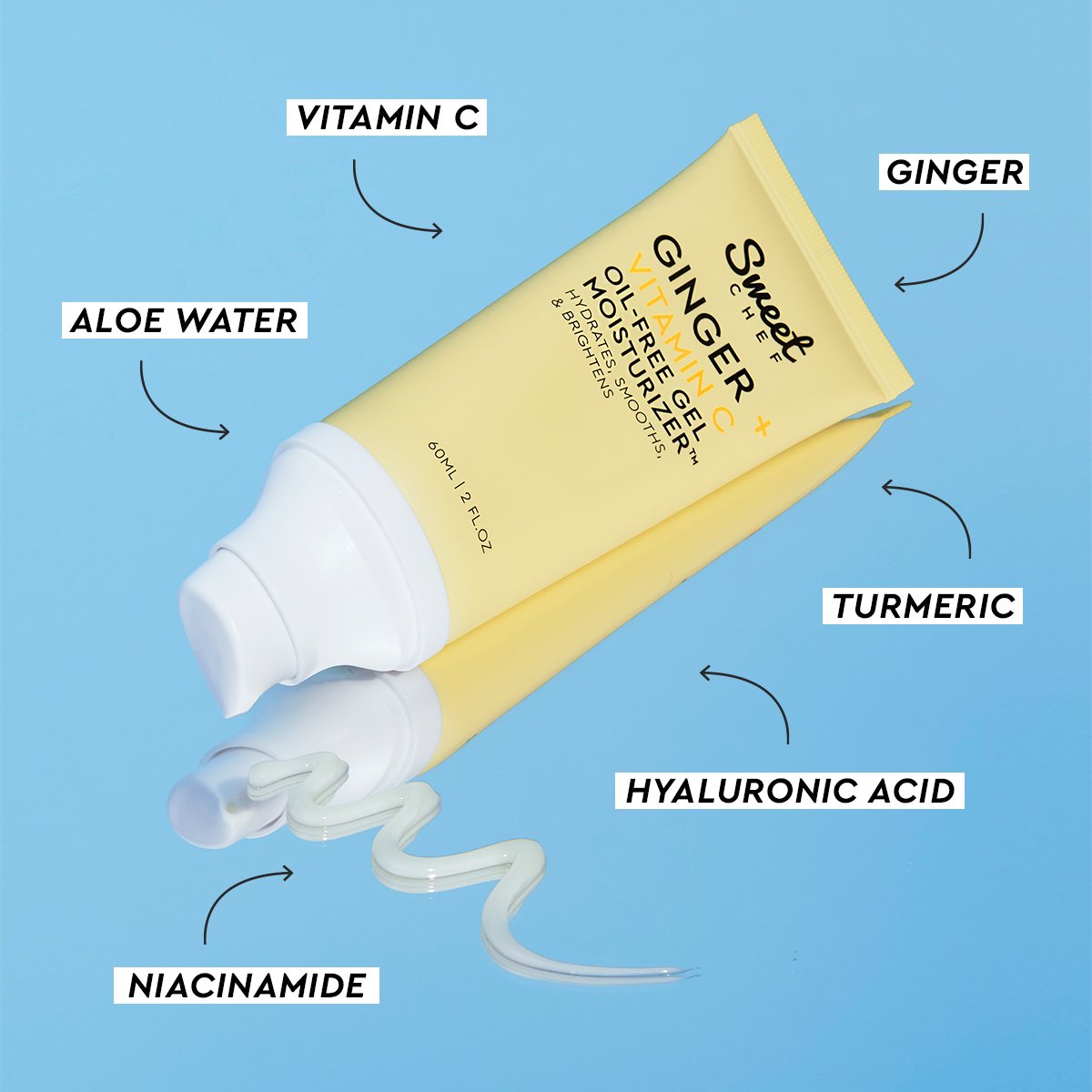 Sweet Chef Ginger + Vitamin C Oil-Free Gel Moisturizer 60 ml