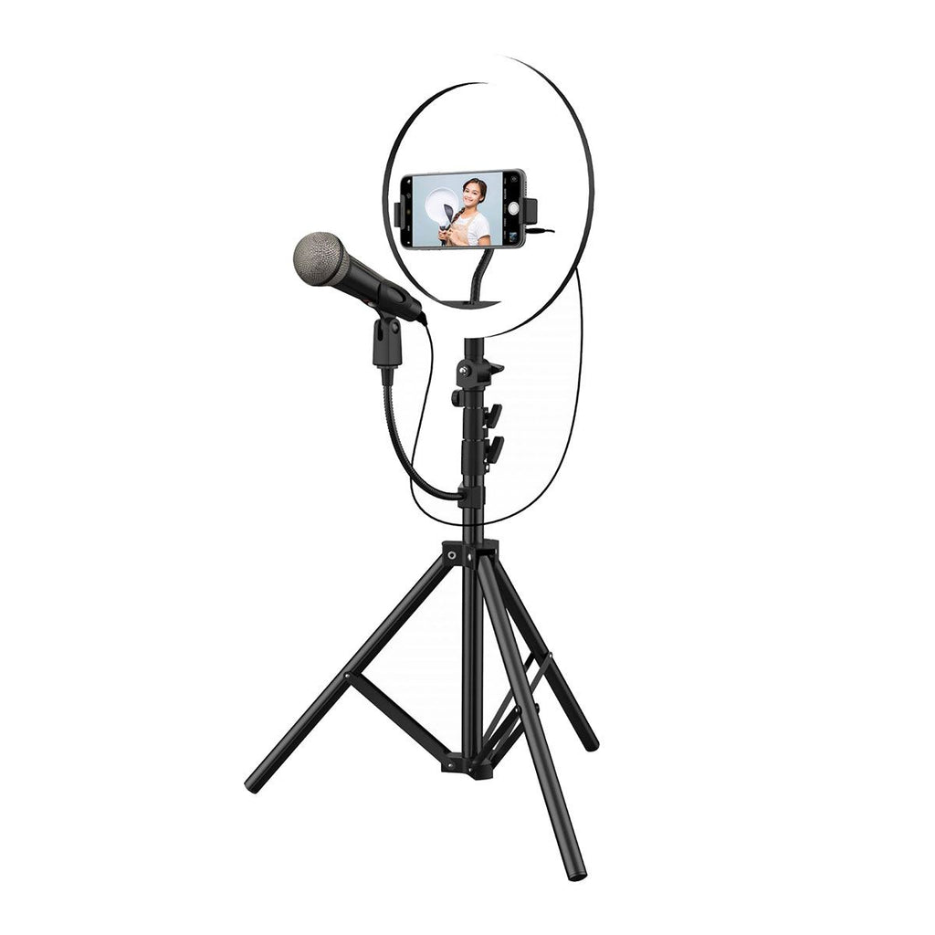 Tzumi Halo Light Pro 10'' LED Ring Light &amp; Media Station