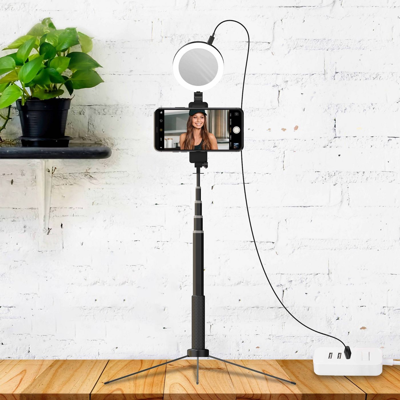Tzumi Halo Stick Pro 5" Ring Light with Extendable 5.5' Tripod